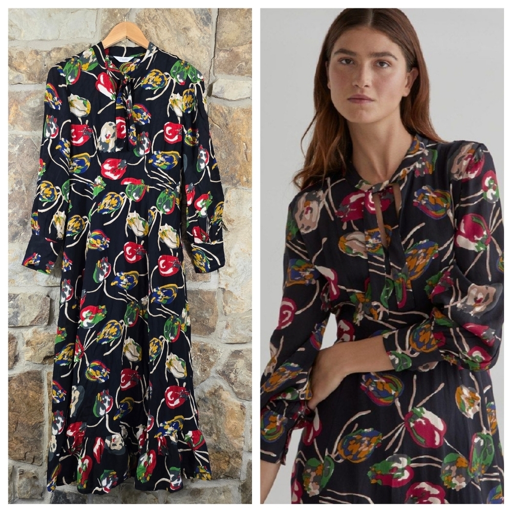 Toast Tulip Floral Print Maxi Dress